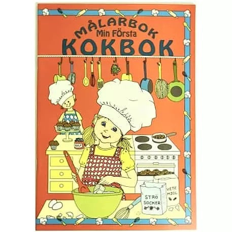 Min första kokbok-Målarbok